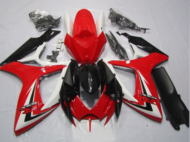 06-07 Schwarz Rot GSXR 600 Motorrad Verkleidung