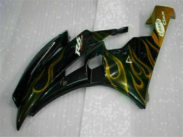 06-07 Schwarz YZF R6 Motorrad Verkleidung