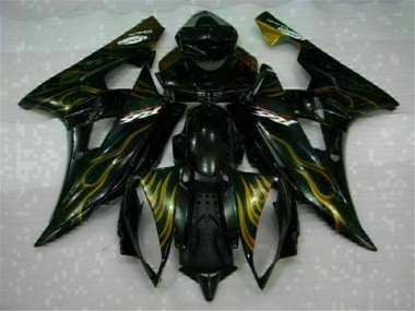 06-07 Schwarz YZF R6 Motorrad Verkleidung