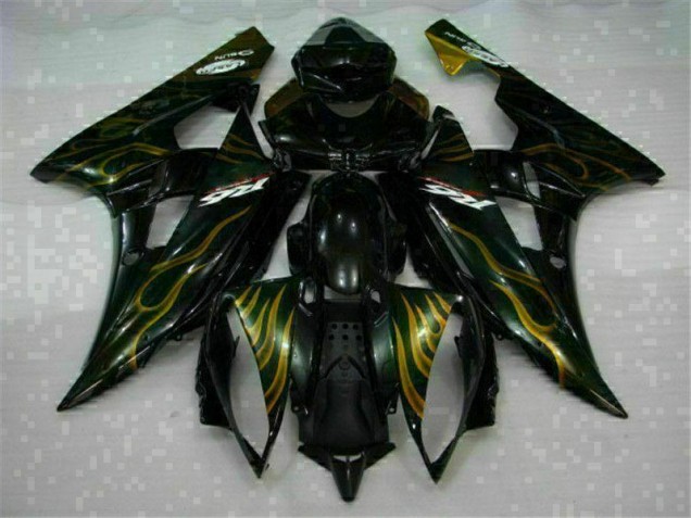 06-07 Schwarz YZF R6 Motorrad Verkleidung