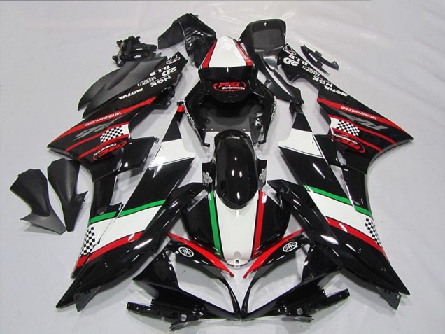 06-07 Schwarz rot grün YZF R6 Motorrad Verkleidung