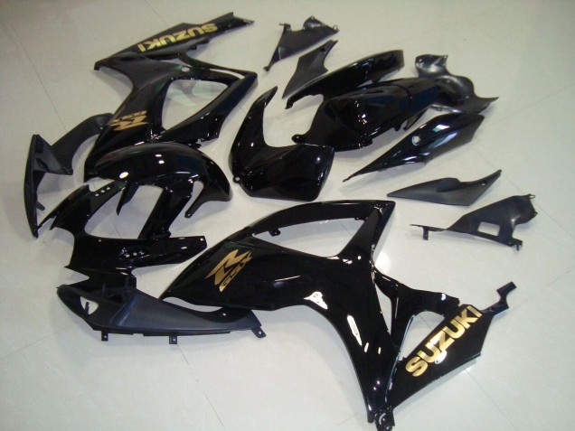 06-07 Schwarz und Gold Aufkleber GSXR 750 Motorrad Verkleidung 06-07 Schwarz und Gold Aufkleber GSXR 750 Motorrad Verkleidung