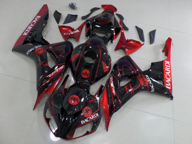 06-07 Schwarzer Bacardi CBR1000RR Motorrad Verkleidung 06-07 Schwarzer Bacardi CBR1000RR Motorrad Verkleidung