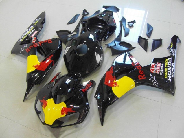06-07 Schwarzer Rot Bull CBR1000RR Motorrad Verkleidung