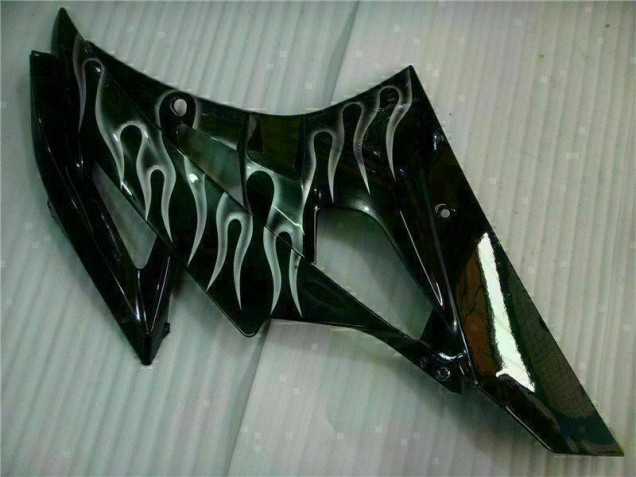 06-07 Silber Flamme Schwarz YZF R6 Motorrad Verkleidung