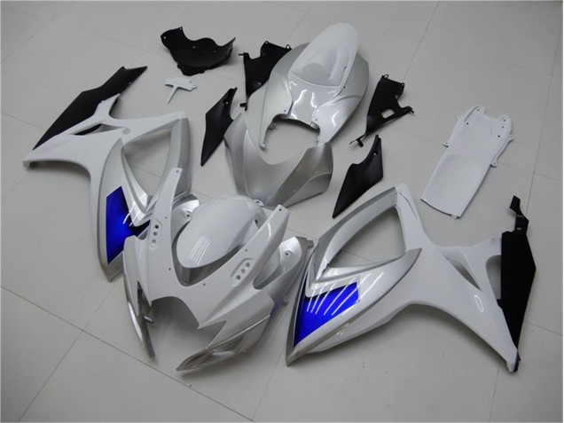 06-07 Weiß Blau GSXR 600/750 Motorrad Verkleidungen 06-07 Weiß Blau GSXR 600/750 Motorrad Verkleidungen