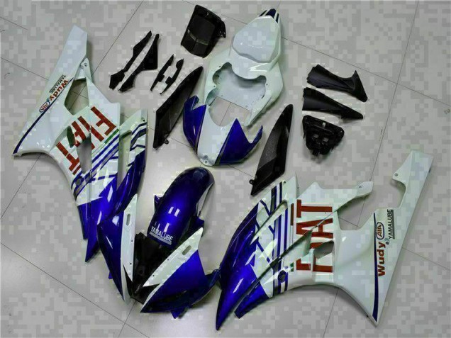 06-07 Weiß Blau YZF R6 Motorrad Verkleidungen