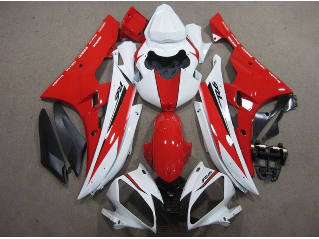 06-07 Weiß Rot Schwarz Aufkleber YZF R6 Motorrad Verkleidung