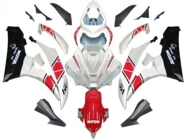 06-07 Weiß Rot Schwarz YZF R6 Motorrad Verkleidung