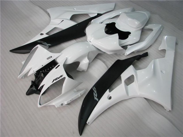 06-07 Weiß Schwarz YZF R6 Motorrad Verkleidung