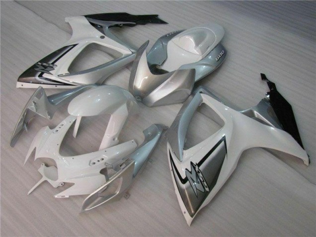 06-07 Weiß Silber GSXR 600/750 Motorrad Verkleidung