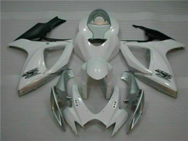 06-07 Weiß Silber GSXR 600/750 Motorrad Verkleidung & Plastik