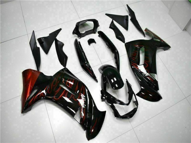 06-08 Rot Flamme EX650 Motorrad Verkleidung 06-08 Rot Flamme EX650 Motorrad Verkleidung