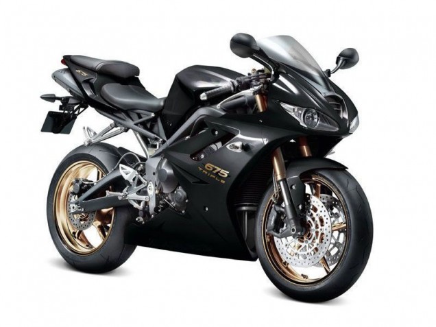 06-08 Schwarz Daytona 675 Triple Motorrad Verkleidung