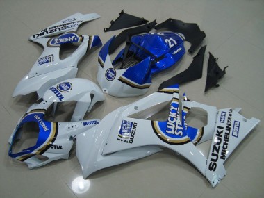 07-08 Blau Lucky Strike GSXR 1000 Motorrad Verkleidung