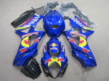 07-08 Blau Rot Bull GSXR 1000 Motorrad Verkleidung