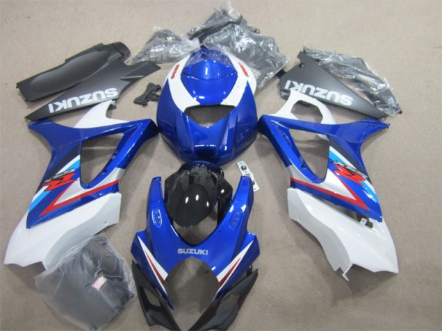 07-08 Blau Weiß GSXR 1000 Motorrad Verkleidung