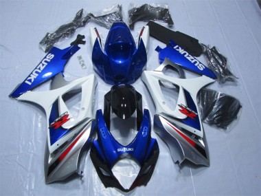07-08 Blau Weiß GSXR 1000 Motorrad Verkleidung & Plastik