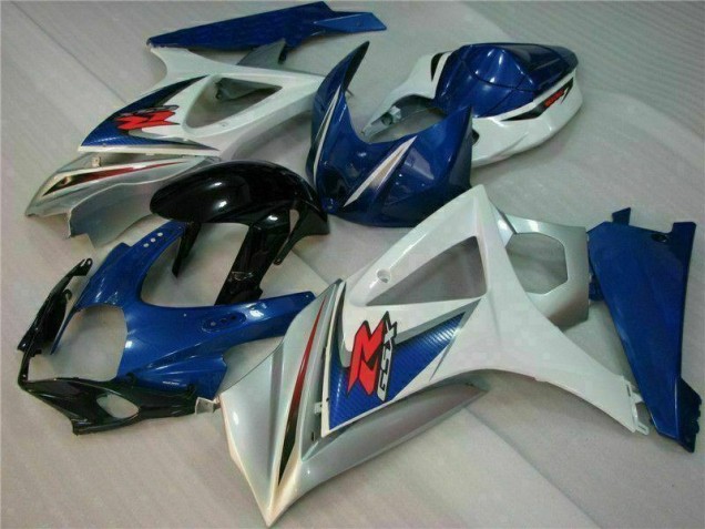 07-08 Blau Weiß GSXR 1000 Motorrad Vollverkleidung & Plastik