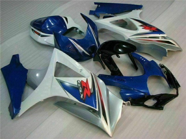 07-08 Blau Weiß GSXR 1000 Motorrad Vollverkleidung & Plastik