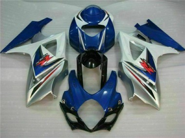 07-08 Blau Weiß GSXR 1000 Motorrad Vollverkleidung & Plastik