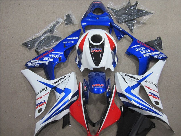 07-08 Blau Weiß Rot HRC CBR600RR Motorrad Verkleidung