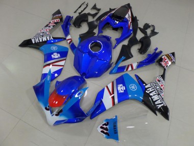 07-08 Blau Weiß Schwarz Aufkleber YZF R1 Motorrad Verkleidung
