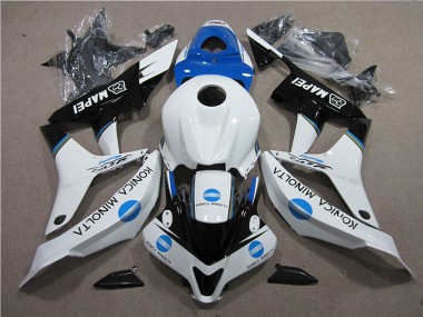 07-08 Blau Weiß Schwarz Konica Minolta MAPEI CBR600RR Motorrad Verkleidung