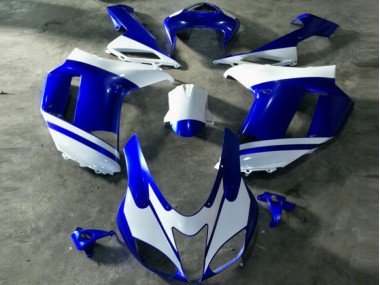07-08 Blau Weiß ZX6R Motorrad Verkleidung