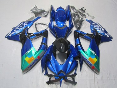 07-08 BlauschwarzGrün Jomo GSXR 1000 Motorrad Verkleidung