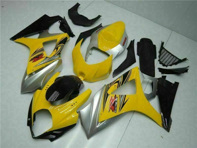 07-08 Gelb GSXR 1000 Motorrad Vollverkleidung