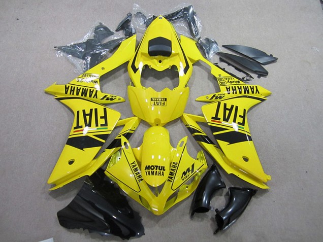 07-08 Gelb Schwarz Motul Fiat YZF R1 Motorrad Verkleidung