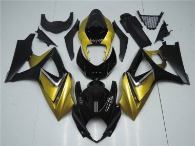07-08 Gold Schwarz GSXR 1000 Motorrad Verkleidungen