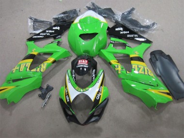 07-08 Grün Rizla Q8 Oils GSXR 1000 Motorrad Verkleidung
