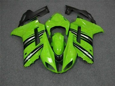 07-08 Grün Schwarz ZX6R Motorrad Verkleidung