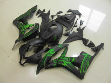 07-08 Grüner Totenkopf CBR600RR Motorrad Verkleidung