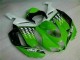 07-08 Grüner weißer Ninja ZX6R Motorrad Verkleidung