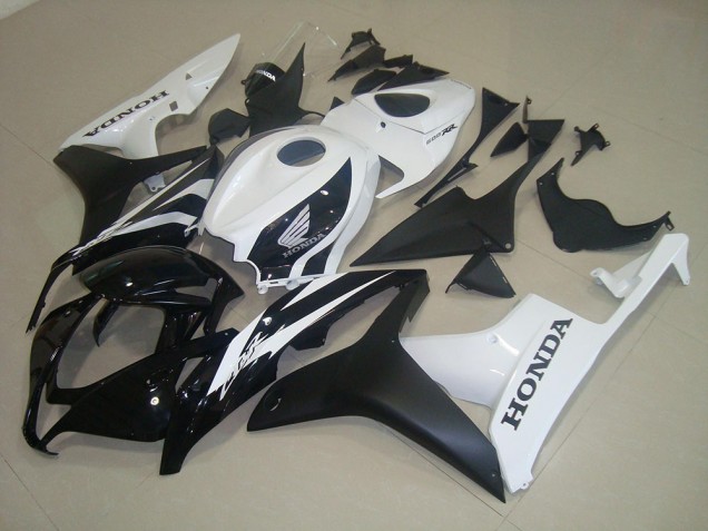 07-08 Matt Schwarz Weiß CBR600RR Motorrad Verkleidung