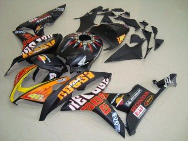 07-08 Matt Schwarzer Rossi CBR600RR Motorrad Verkleidung