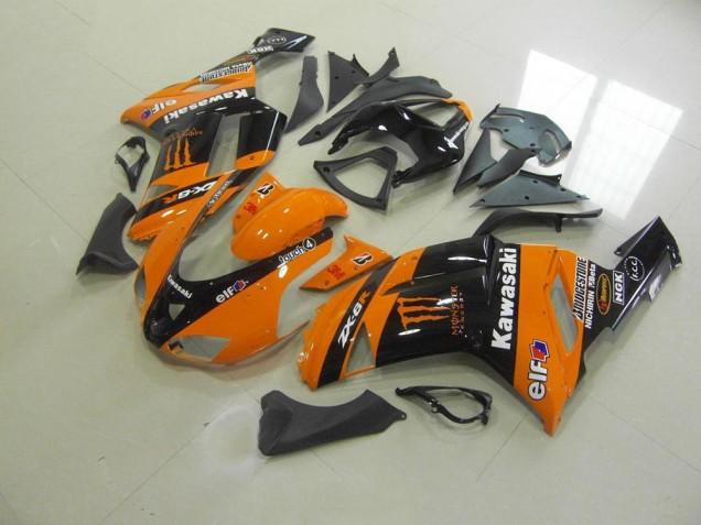 07-08 Orange Monster ZX6R Motorrad Verkleidung
