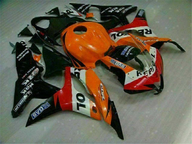 07-08 Orange Schwarz Repsol CBR600RR Motorrad Verkleidungen