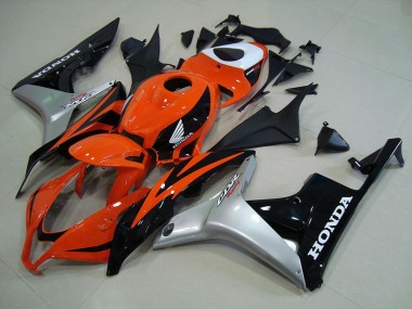07-08 Orange Silber Schwarz CBR600RR Motorrad Verkleidung