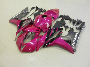 07-08 Rosa Grau Rennen CBR600RR Motorrad Verkleidung