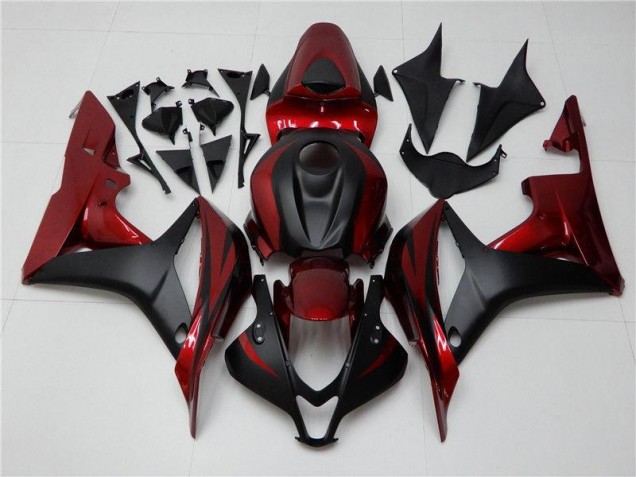07-08 Rot Schwarz CBR600RR Motorrad Verkleidung
