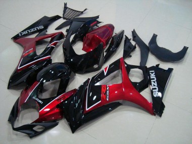 07-08 Rot Schwarz GSXR 1000 Motorrad Verkleidung