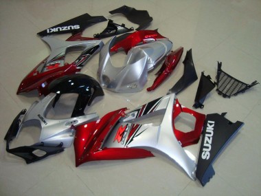 07-08 Rot Schwarz Silber GSXR 1000 Motorrad Verkleidung
