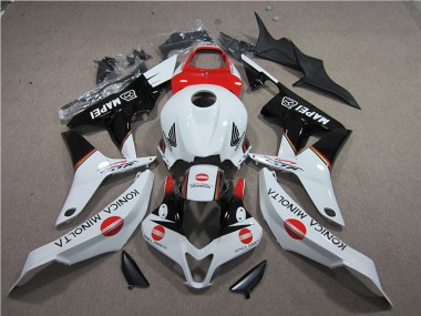 07-08 Rot Weiß Schwarz Konica Minolta MAPEI CBR600RR Motorrad Verkleidung