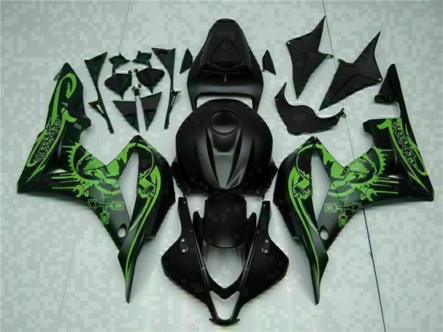 07-08 Schwarz Grün CBR600RR Motorrad Verkleidung