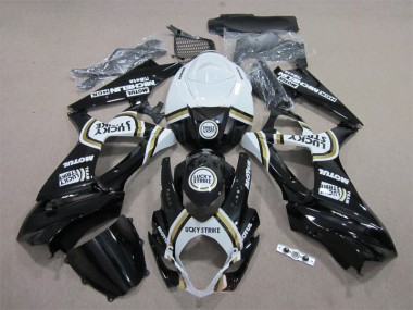 07-08 Schwarz Lucky Strike Weiß Motul GSXR 1000 Motorrad Verkleidung
