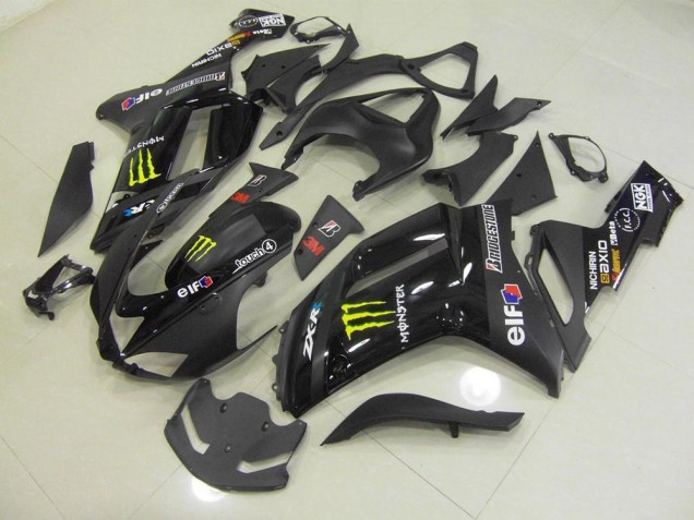 07-08 Schwarz Monster ZX6R Motorrad Verkleidung
